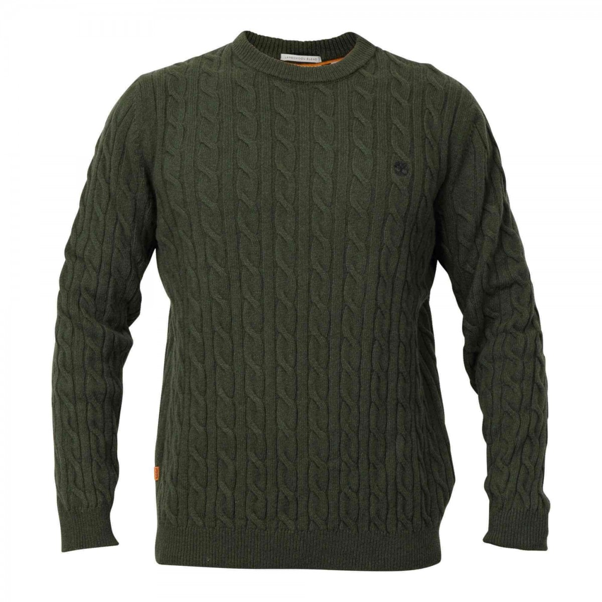 Timberland Phillips Brook Cable-Knit Sweater 0A2CEQU31 Λαδί