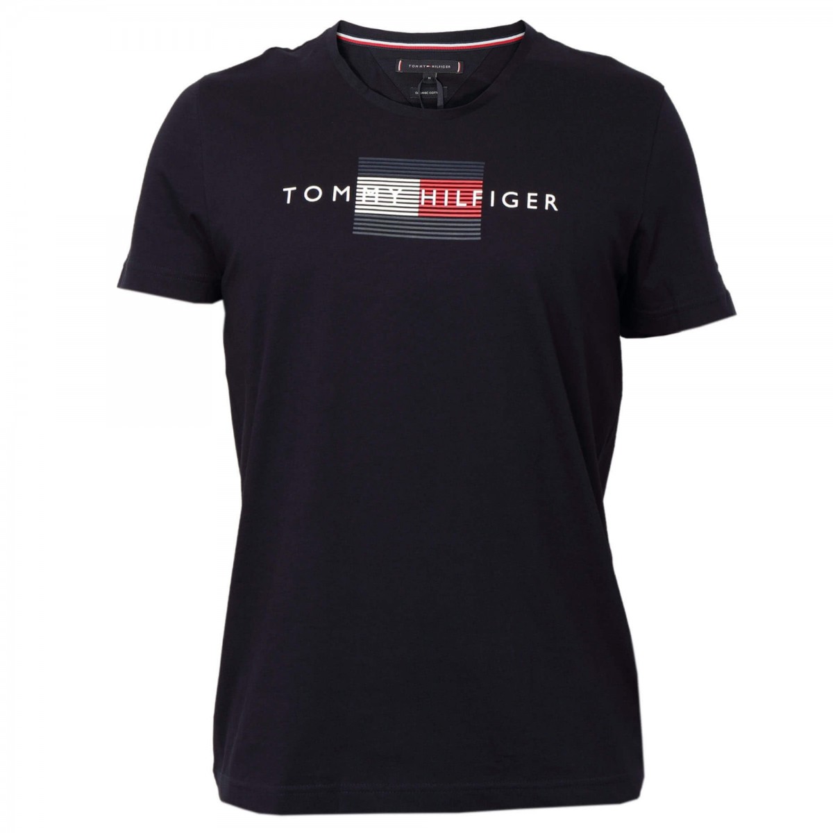 Tommy Hilfiger Lines Logo T-shirt MW0MW20164 Σκούρο Μπλε