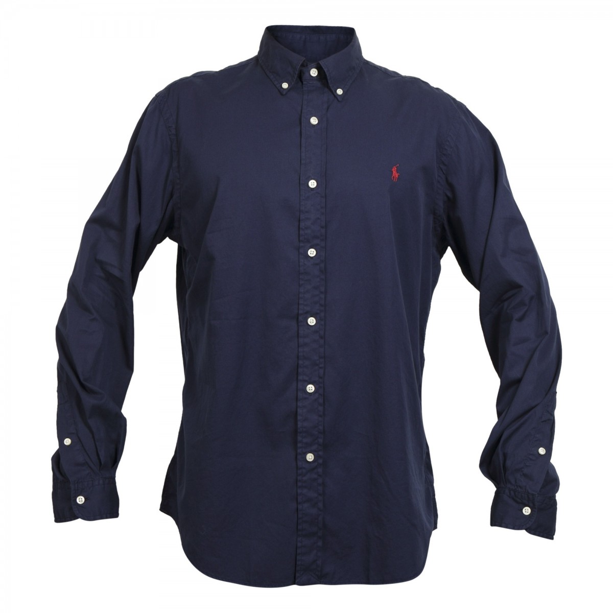 Polo Ralph Lauren Custom Fit Featherweight Twill Shirt - Altershops Σκούρο Μπλε