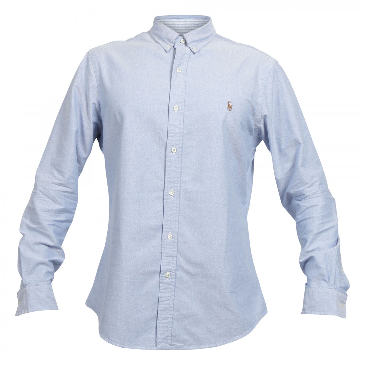 Polo Ralph Lauren Slim Fit Oxford Shirt Blue - Altershops Γαλάζιο