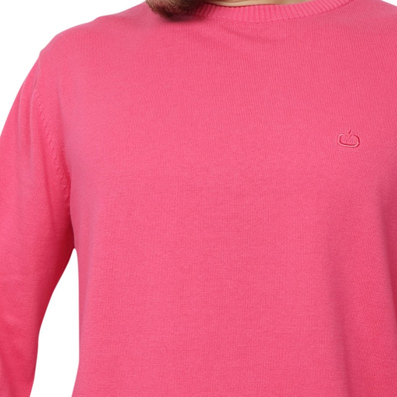 COTTON KNIT WITH ROUND NECK