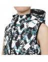 P.P DOWN VEST WITH HOOD