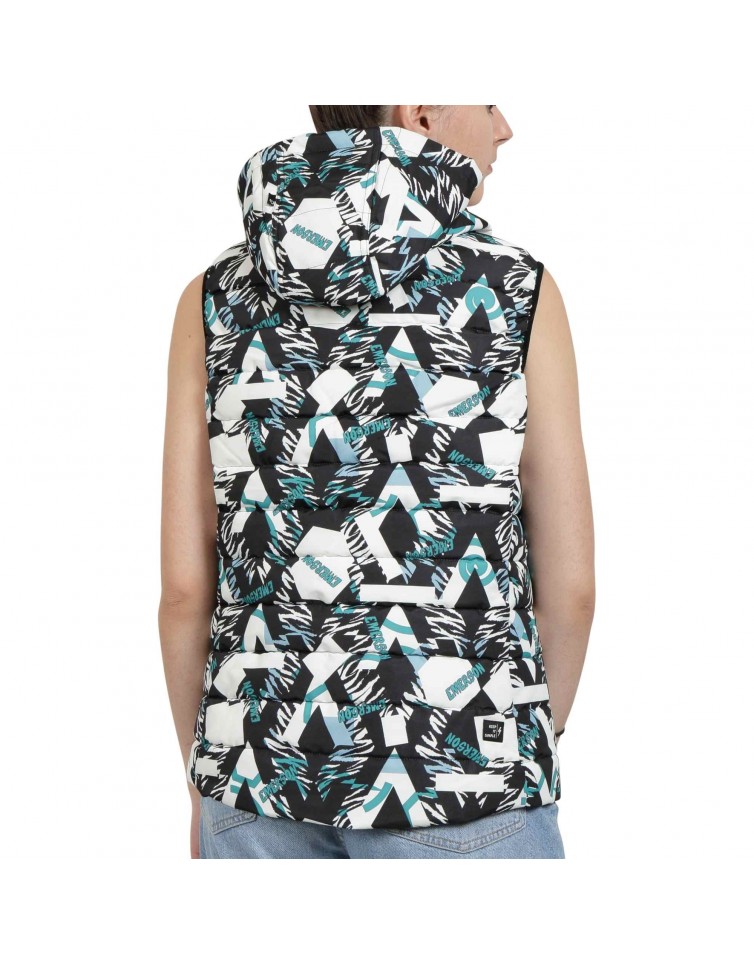 P.P DOWN VEST WITH HOOD