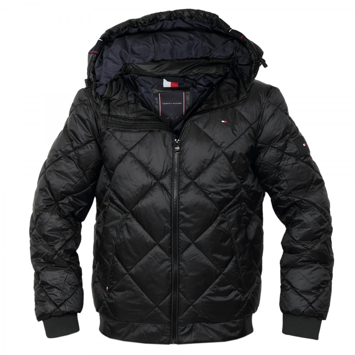 TOMMY HILFIGER DIAMOND QUILTED HOODED JACKET