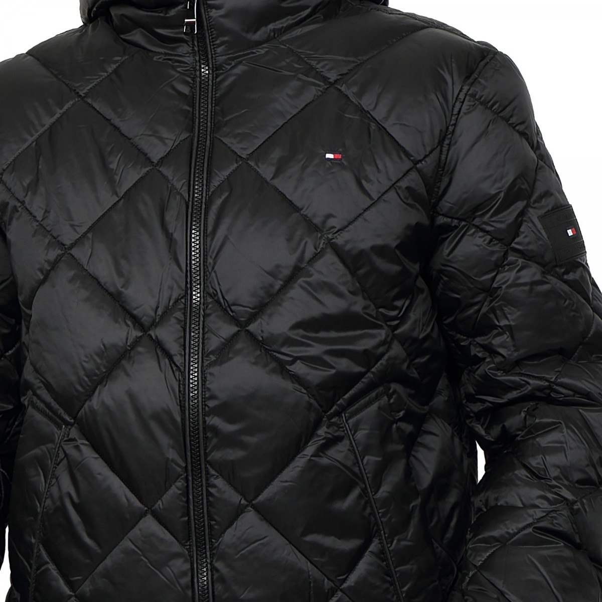 TOMMY HILFIGER DIAMOND QUILTED HOODED JACKET