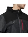 MENS RIBBED JACKET WITH HOOD ΒΜ10.37