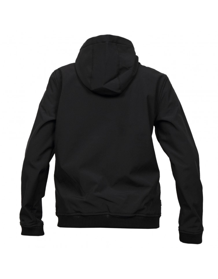 WOMENS SOFT SHELL RIB JKT WITH HOOD
