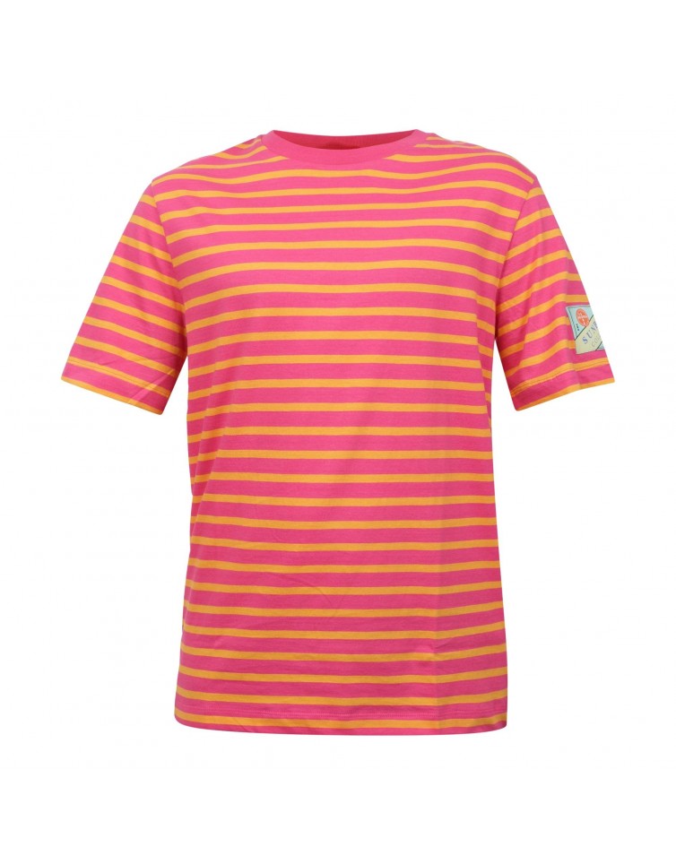 Striped jersey crew-neck T-shirt-166061