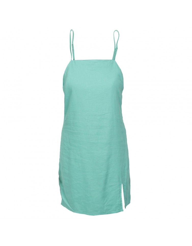 LINEN BLEND SHORT DRESS-15255185