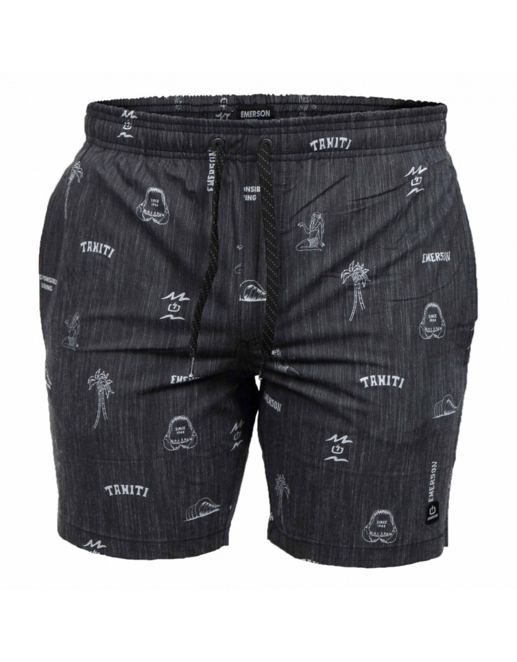 Men's Printed Packable Volley Shorts