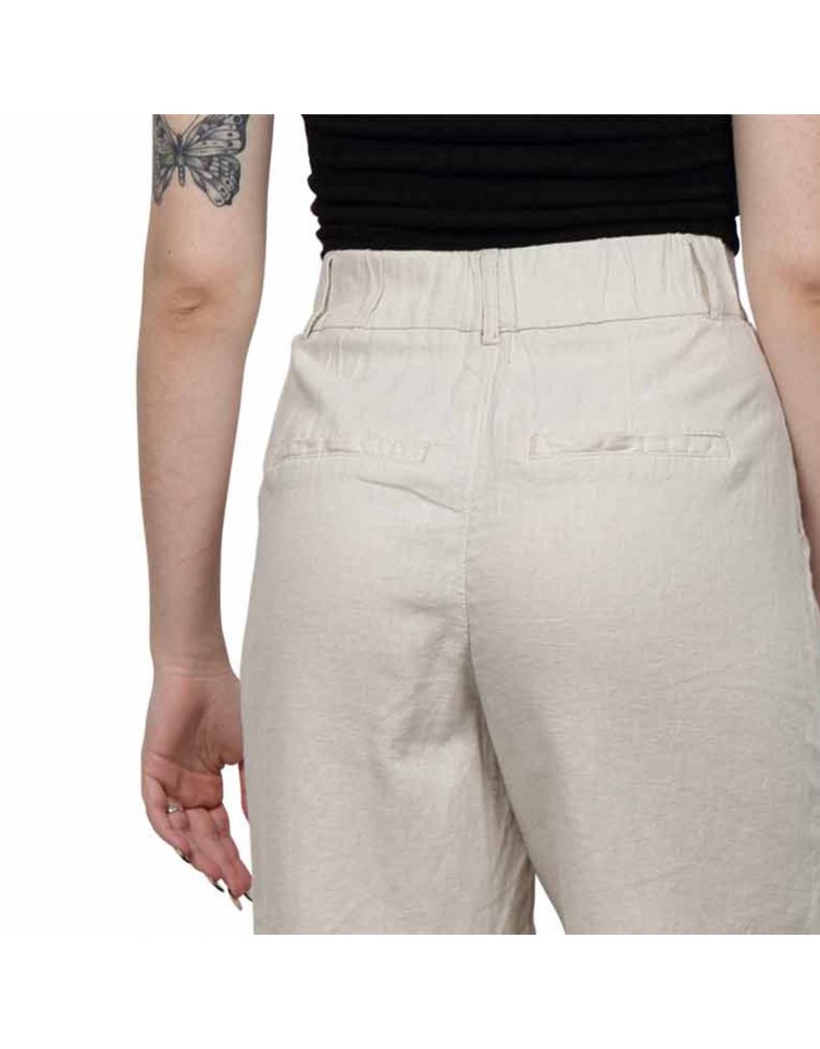LINEN BLEND SHORTS-15256260