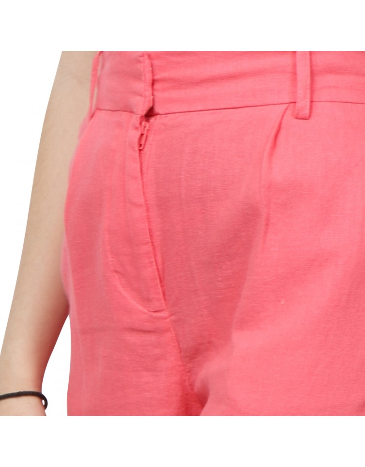LINEN BLEND SHORTS-15256260