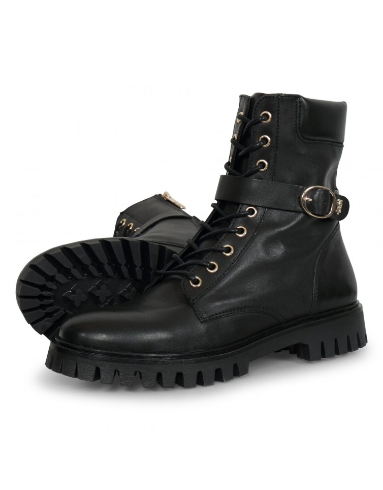 BUCKLE LACE UP BOOT-FW0FW06734
