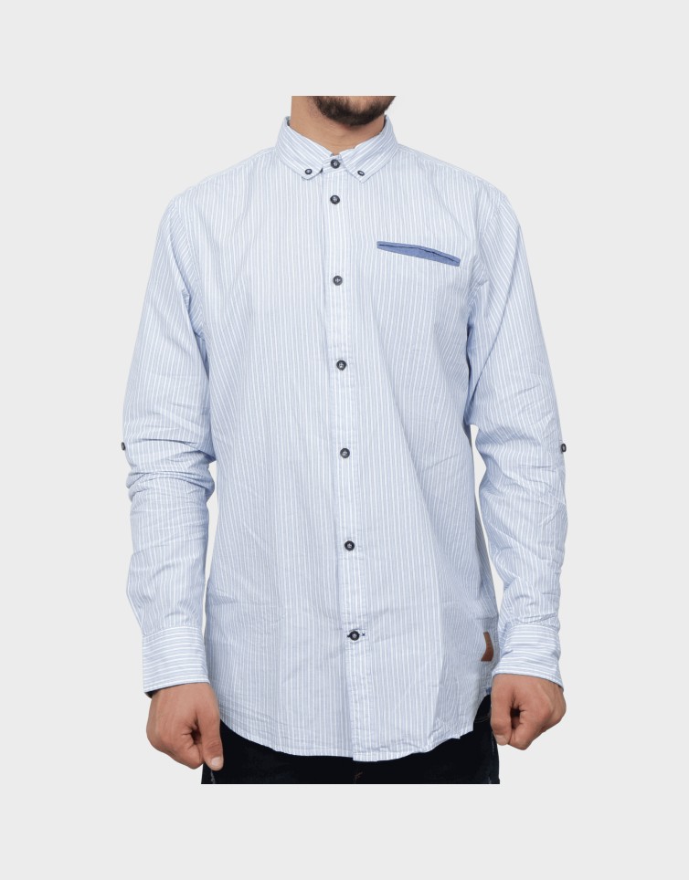 POCKETED STRIPED SHIRT
