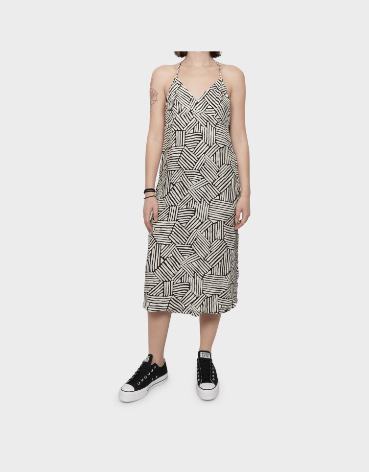 MIDI HALTER SLIP DRESS-SD0APW8011293A000000
