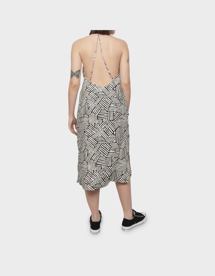 MIDI HALTER SLIP DRESS-SD0APW8011293A000000
