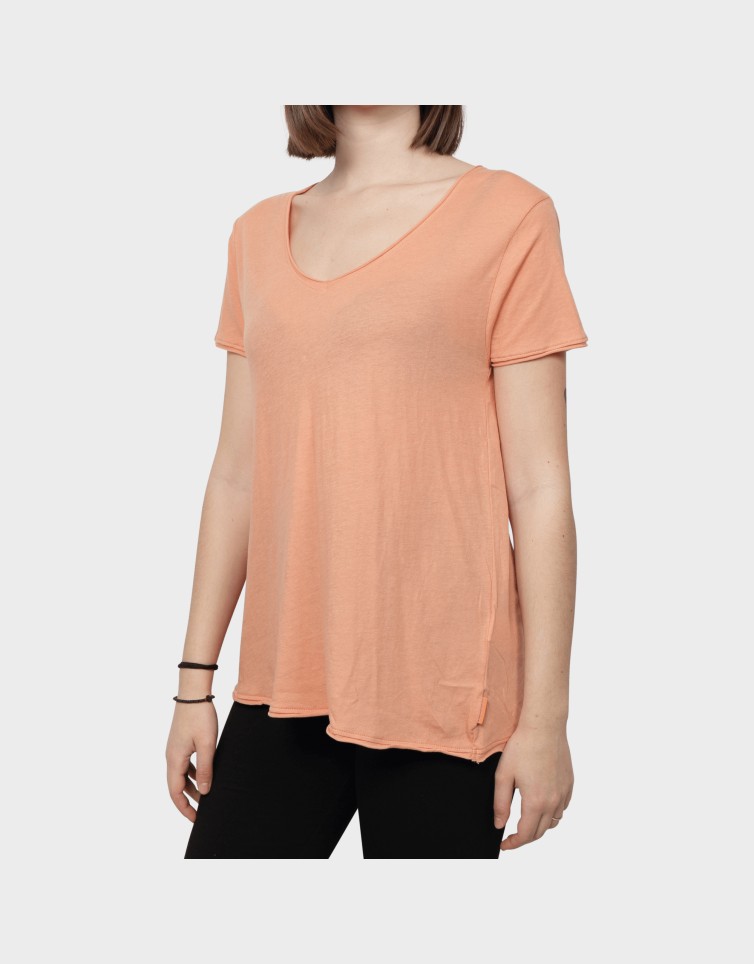 V-NECK TEE-FBL007-100-04
