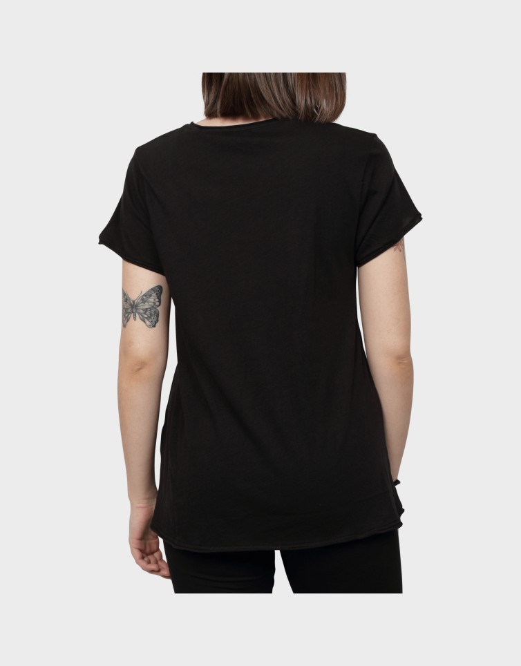 V-NECK TEE-FBL007-100-04