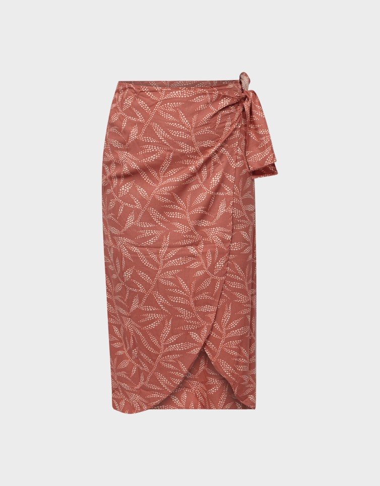 WRAPPED MIDI SKIRT