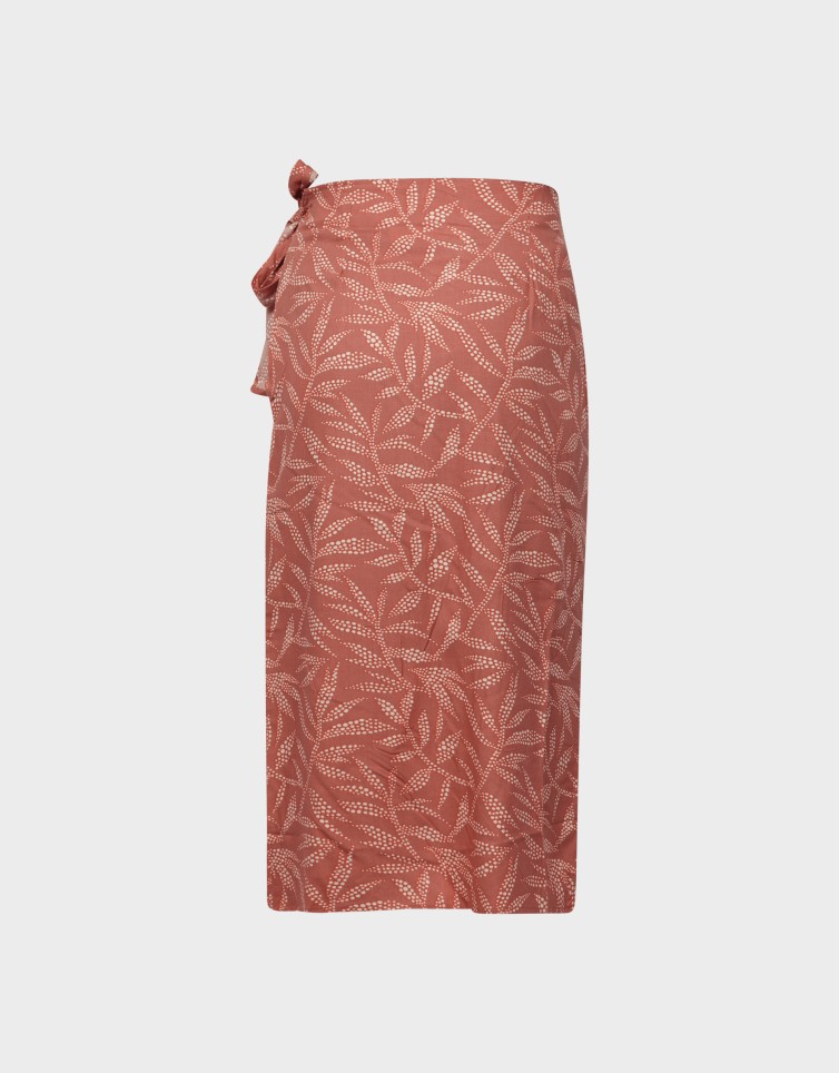 WRAPPED MIDI SKIRT