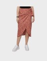 WRAPPED MIDI SKIRT