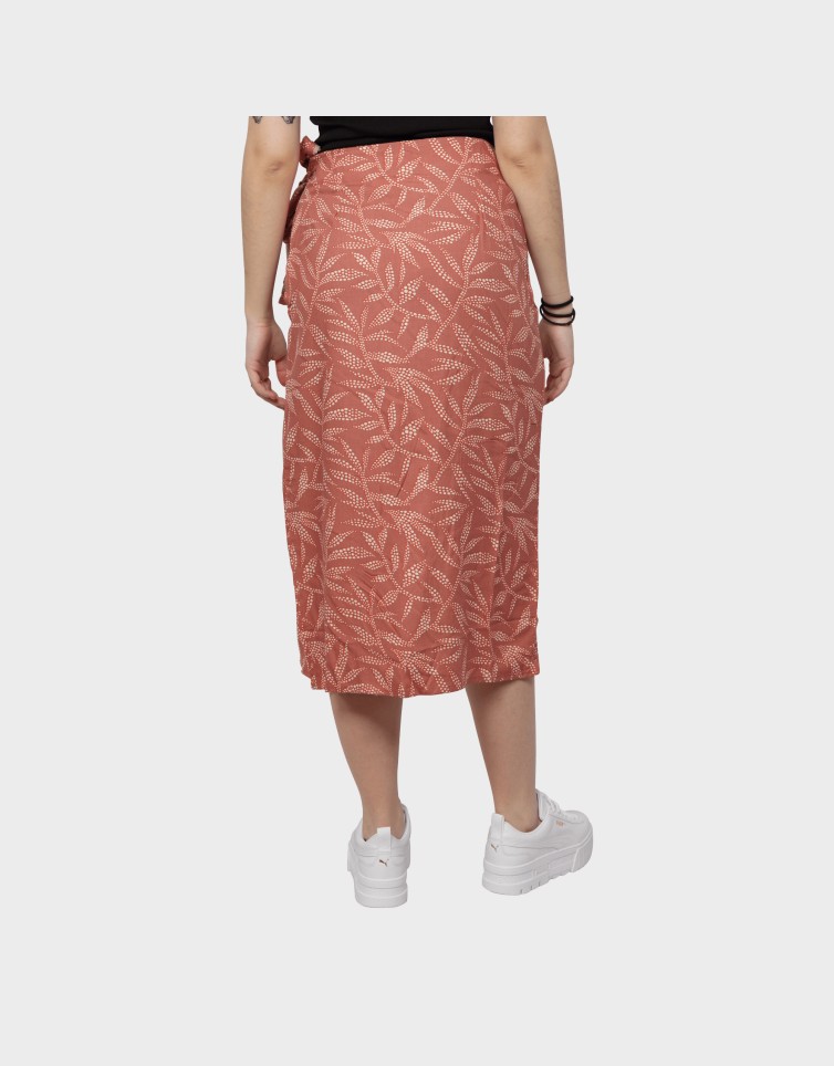 WRAPPED MIDI SKIRT