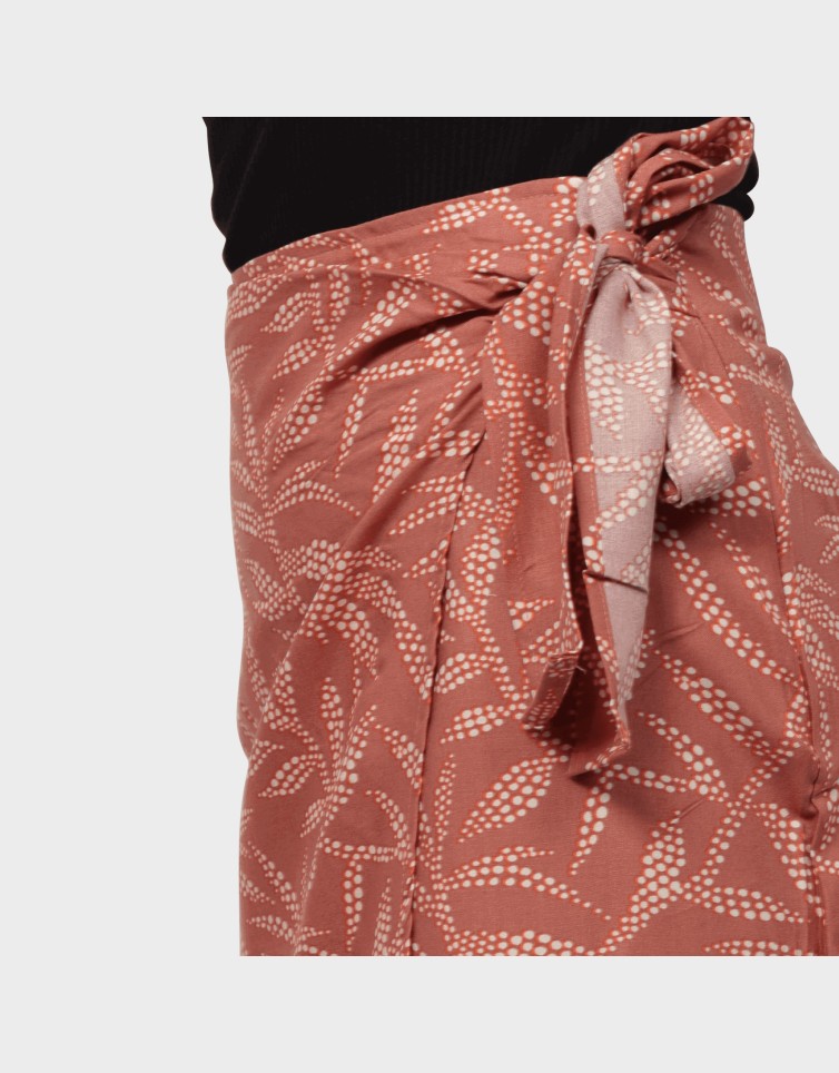 WRAPPED MIDI SKIRT