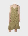 PRINTED WRAP DRESS