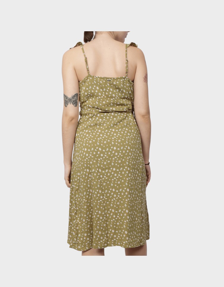 PRINTED WRAP DRESS