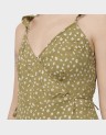 PRINTED WRAP DRESS