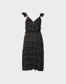 PRINTED WRAP DRESS