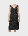 PRINTED WRAP DRESS