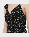 PRINTED WRAP DRESS