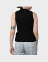KNITTED STANDUP COLLAR TOP
