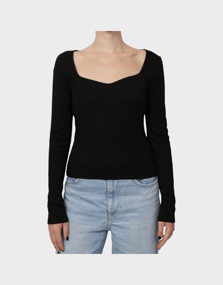 FAITH L/S HEART TOP