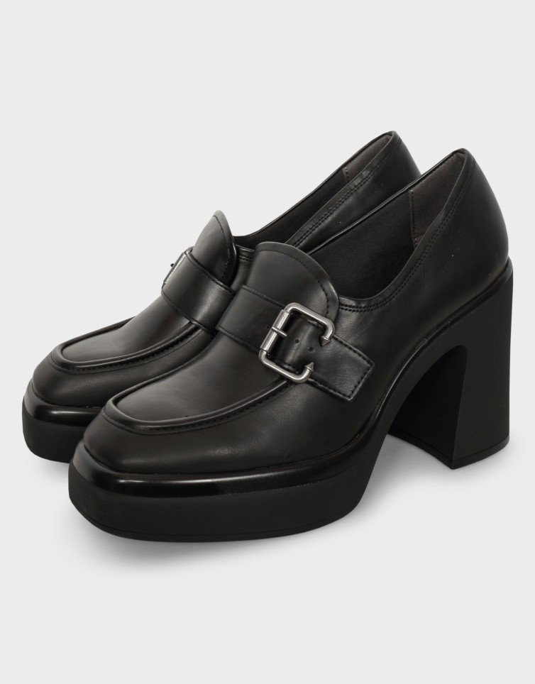 METALLIC BUCKLE LOAFER