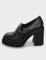 METALLIC BUCKLE LOAFER