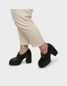 METALLIC BUCKLE LOAFER