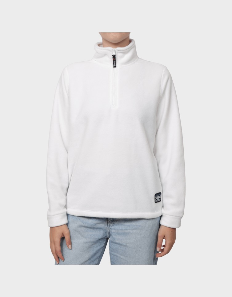 HOODED HALF ZIP FLEECE