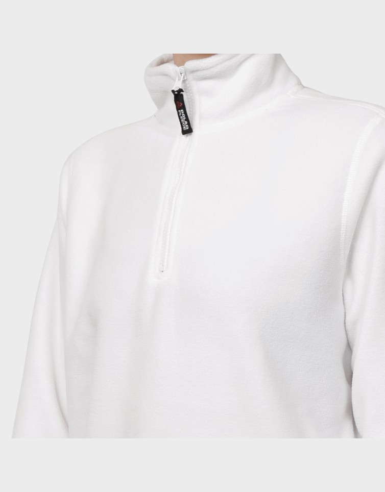 HOODED HALF ZIP FLEECE