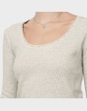 ESSENTIAL LS RIB LACE TOP