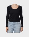 ESSENTIAL LS RIB LACE TOP