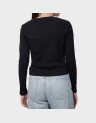 ESSENTIAL LS RIB LACE TOP