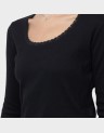 ESSENTIAL LS RIB LACE TOP