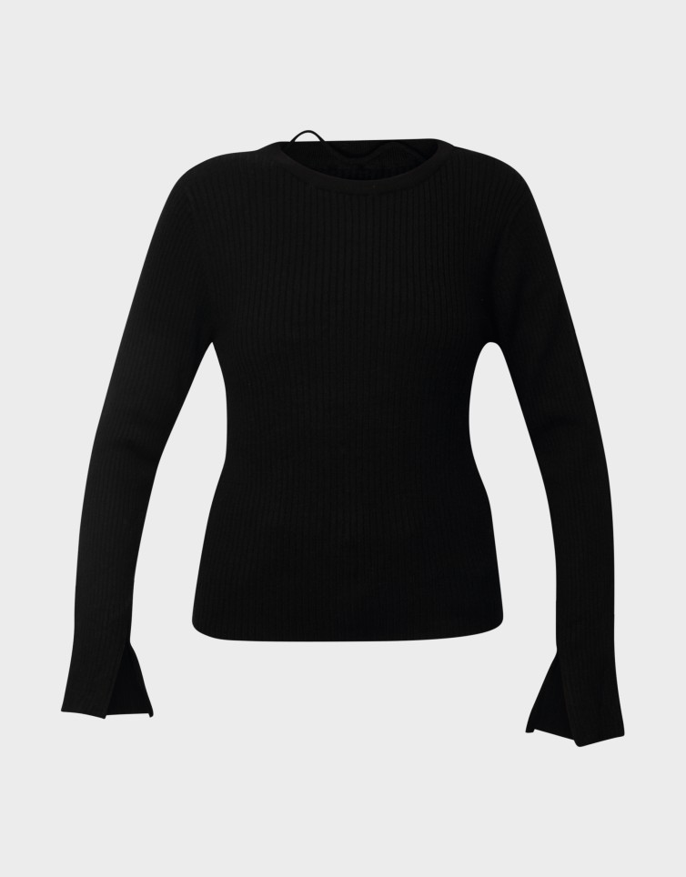 GOLD RIB LS O-NECK PULLOVER