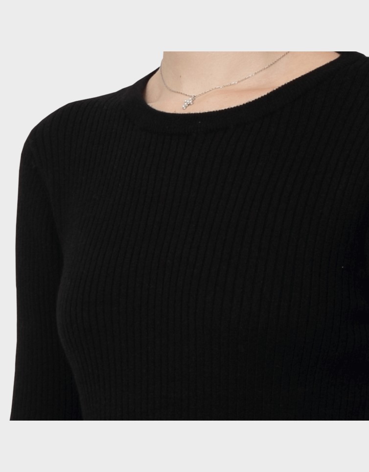 GOLD RIB LS O-NECK PULLOVER