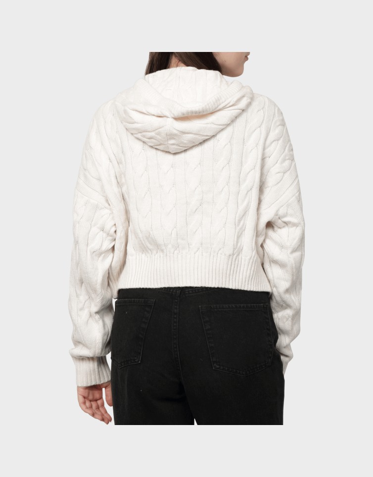 CENTER FLAG CABLE HOODIE