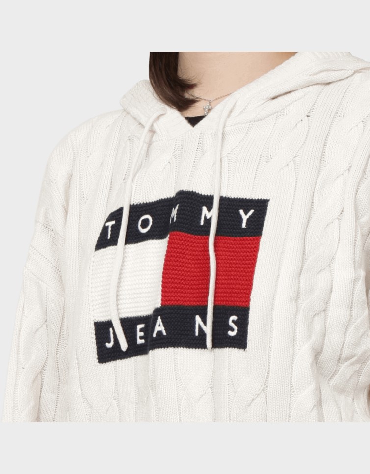 CENTER FLAG CABLE HOODIE