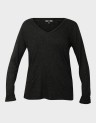 LONG SLEEVE JERSEY V NECK TOP