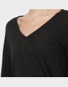 LONG SLEEVE JERSEY V NECK TOP